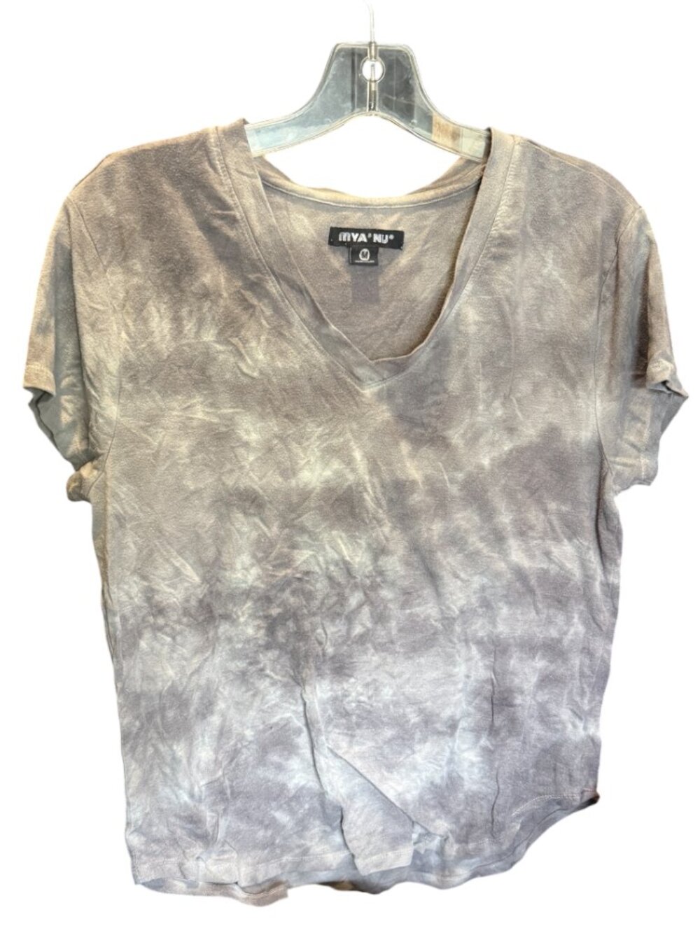 MYA & NU Tye Die Gray V-Neck Size Medium